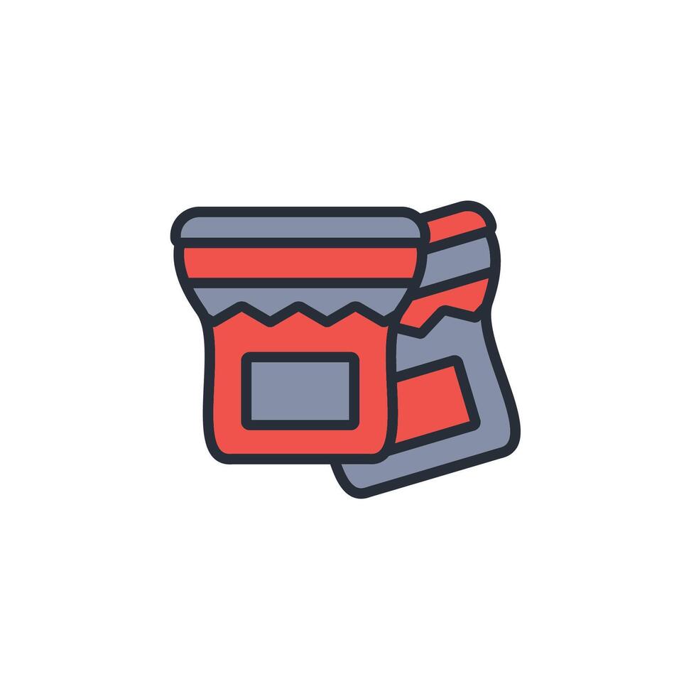 Jam icon. .Editable stroke.linear style sign for use web design,logo.Symbol illustration. vector