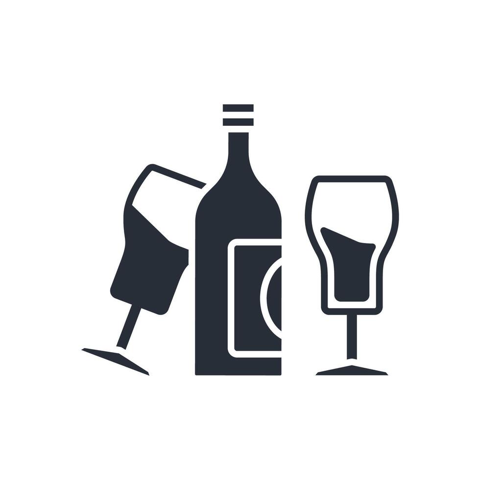 Beer Bottle icon. .Editable stroke.linear style sign for use web design,logo.Symbol illustration. vector