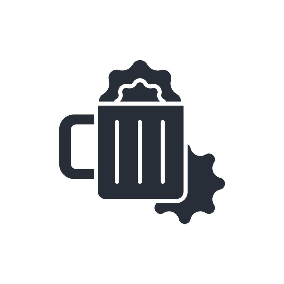 Pint icon. .Editable stroke.linear style sign for use web design,logo.Symbol illustration. vector