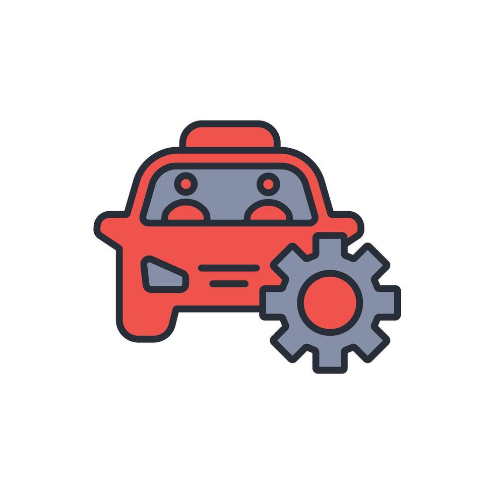 automotive engineering icon. .Editable stroke.linear style sign for use web design,logo.Symbol illustration. vector
