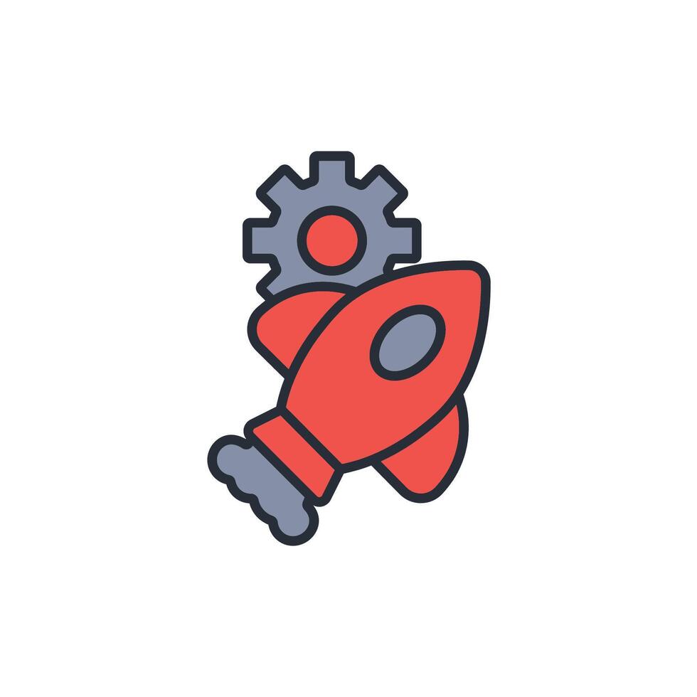 aerospace engineering icon. .Editable stroke.linear style sign for use web design,logo.Symbol illustration. vector
