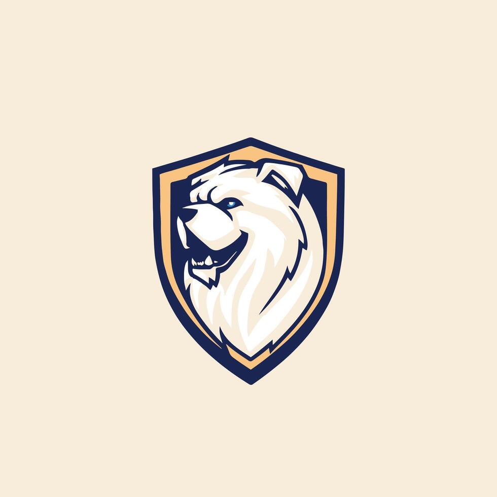 Snarling Wolf Mascot Design vector