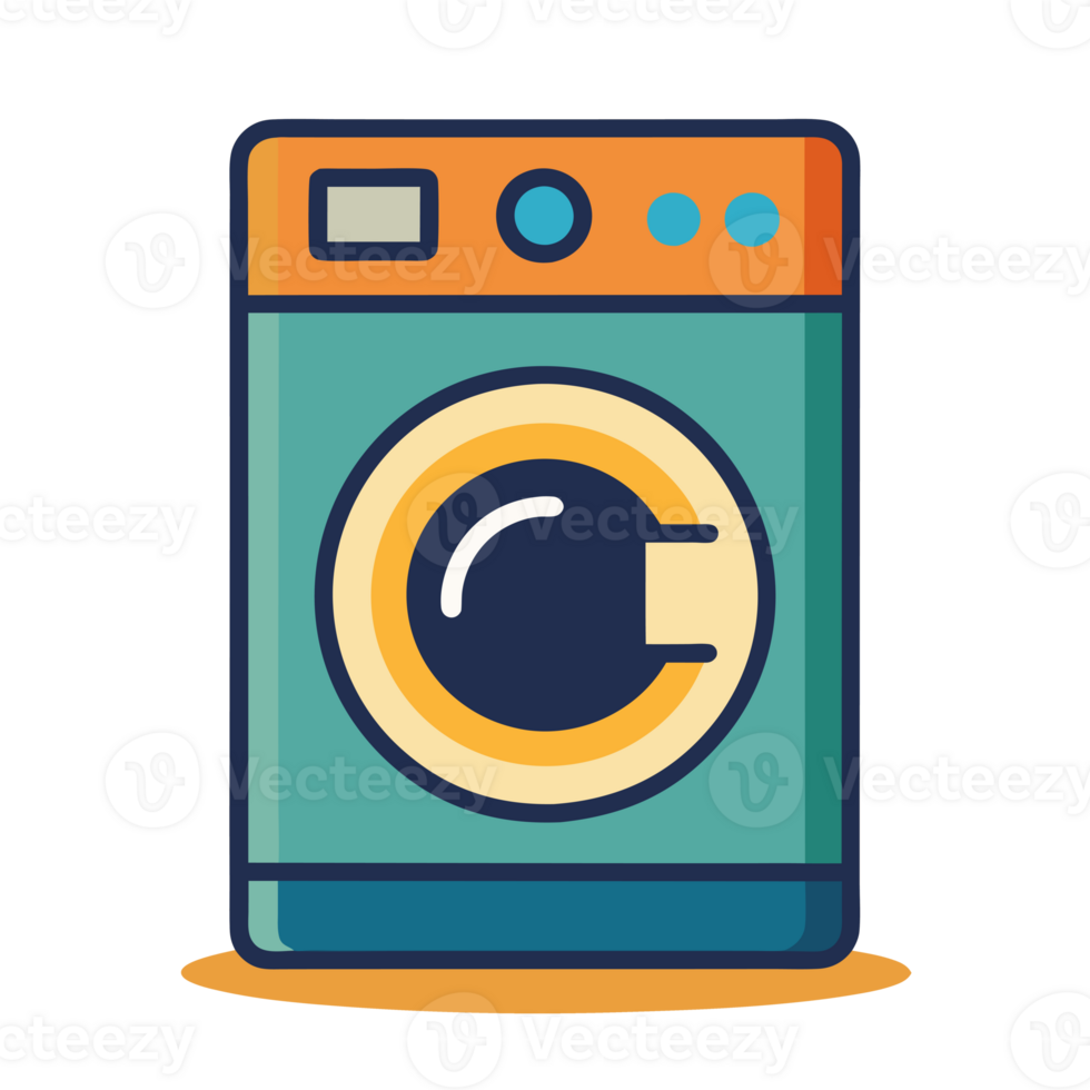 retro washing machine cutouts png