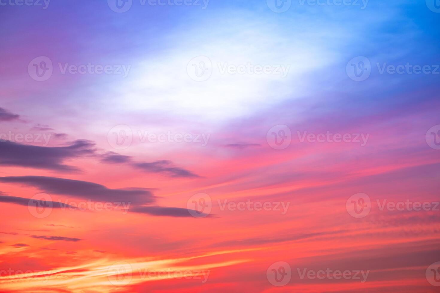 Beautiful , luxury soft gradient orange gold clouds and sunlight on the blue sky perfect for the background, take in everning,Twilight, Large size, high definition landscape photo