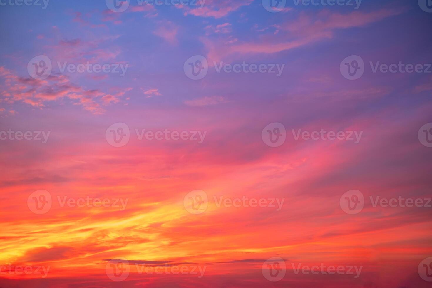 Beautiful , luxury soft gradient orange gold clouds and sunlight on the blue sky perfect for the background, take in everning,Twilight, Large size, high definition landscape photo