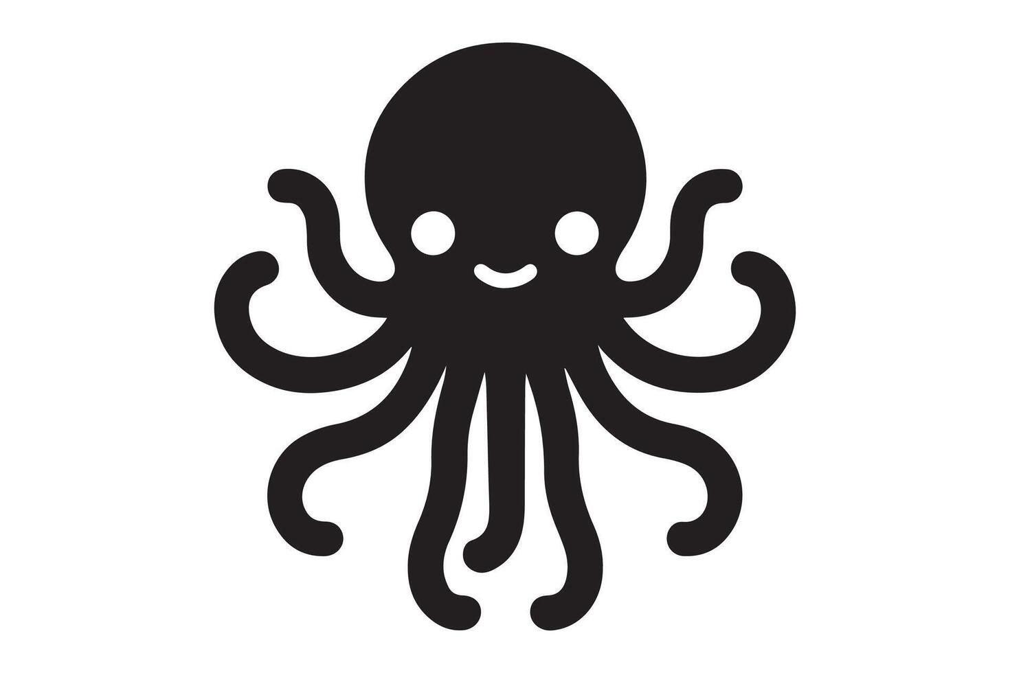 Octopus icon illustration vector