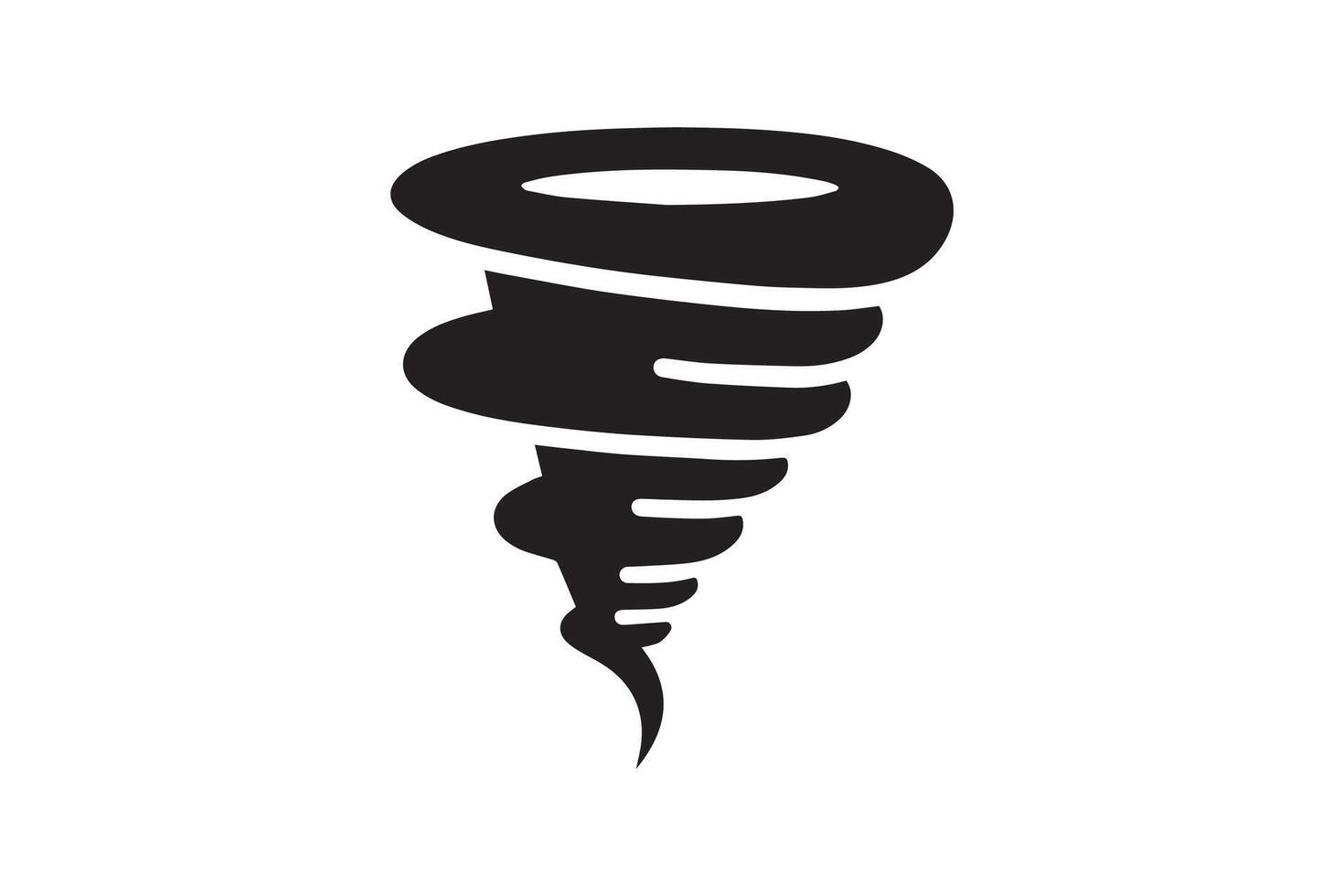 Tornado icon illustration on white background vector