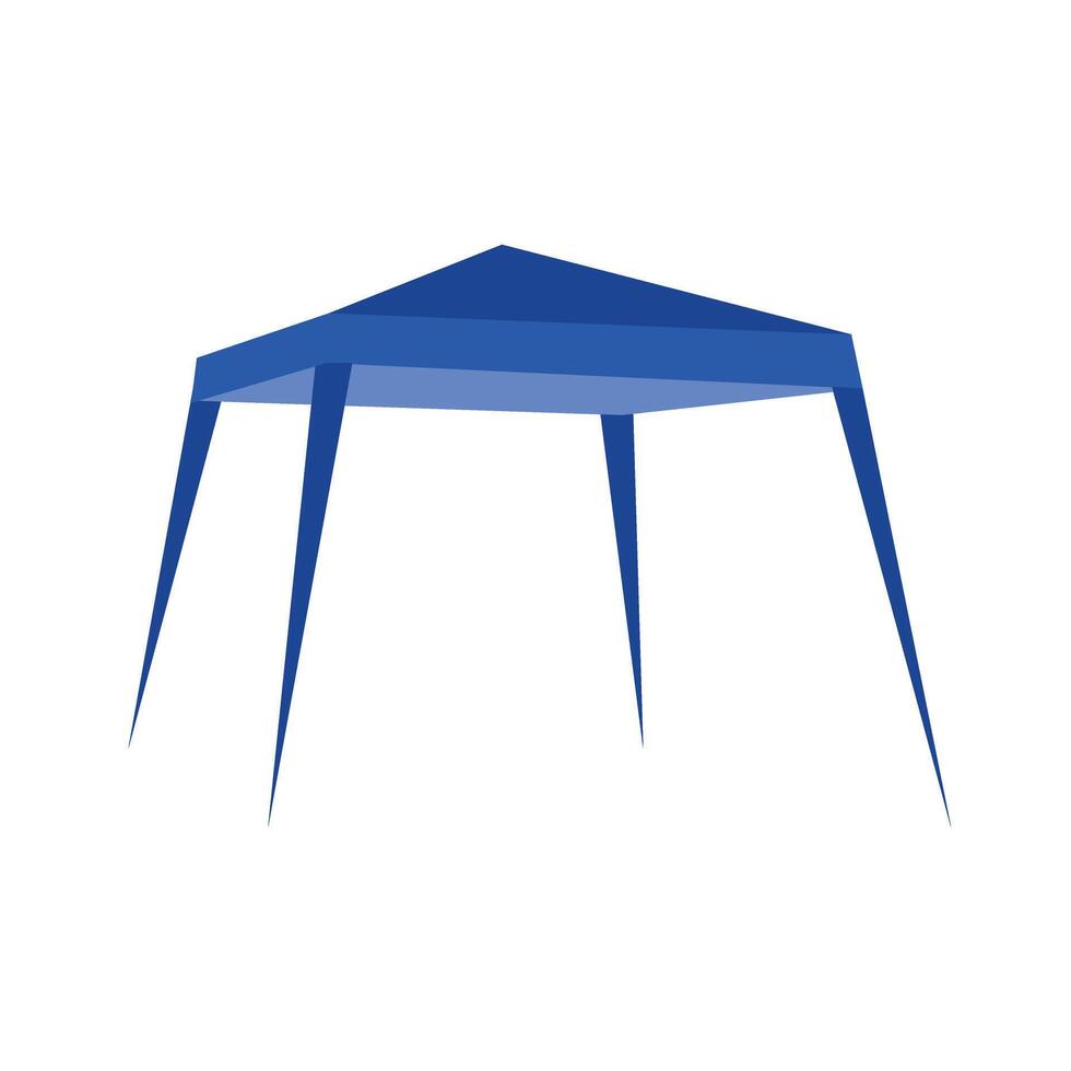 illustration of commercial tent, art for web design isolated vector