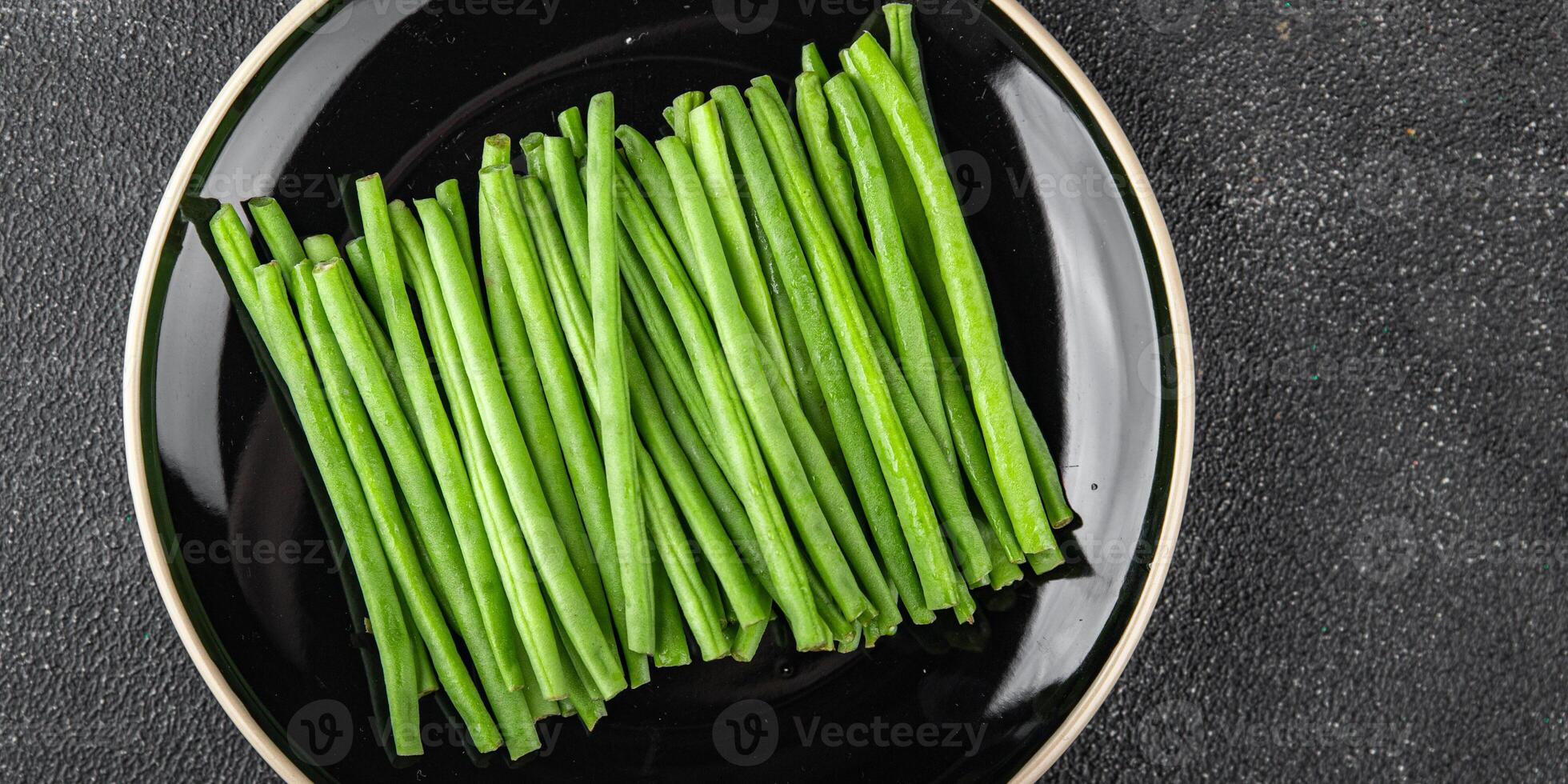 green beans fresh vegetable string bean fresh meal food snack on the table copy space food background rustic top view photo