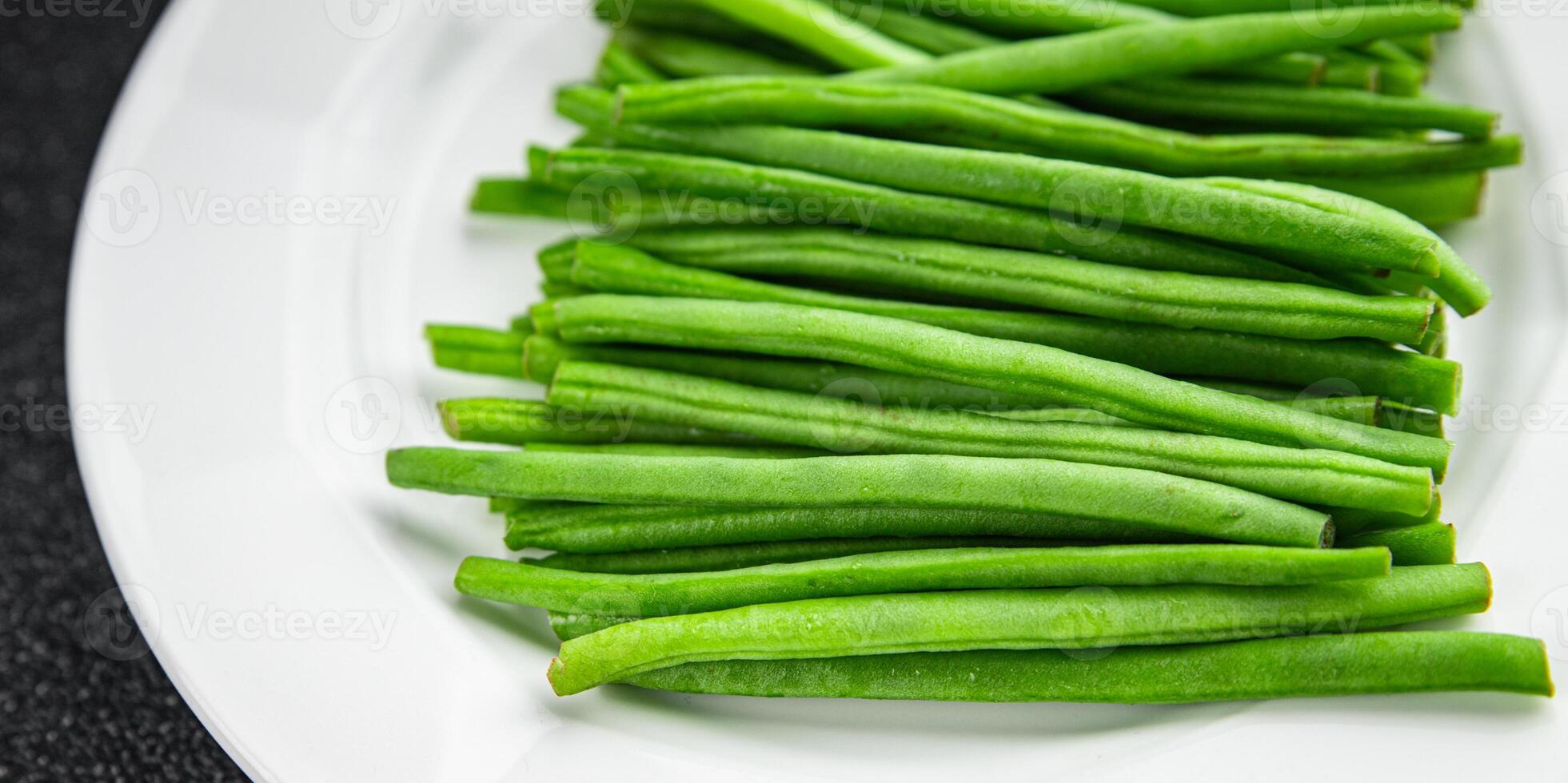 green beans fresh vegetable string bean fresh meal food snack on the table copy space food background rustic top view photo
