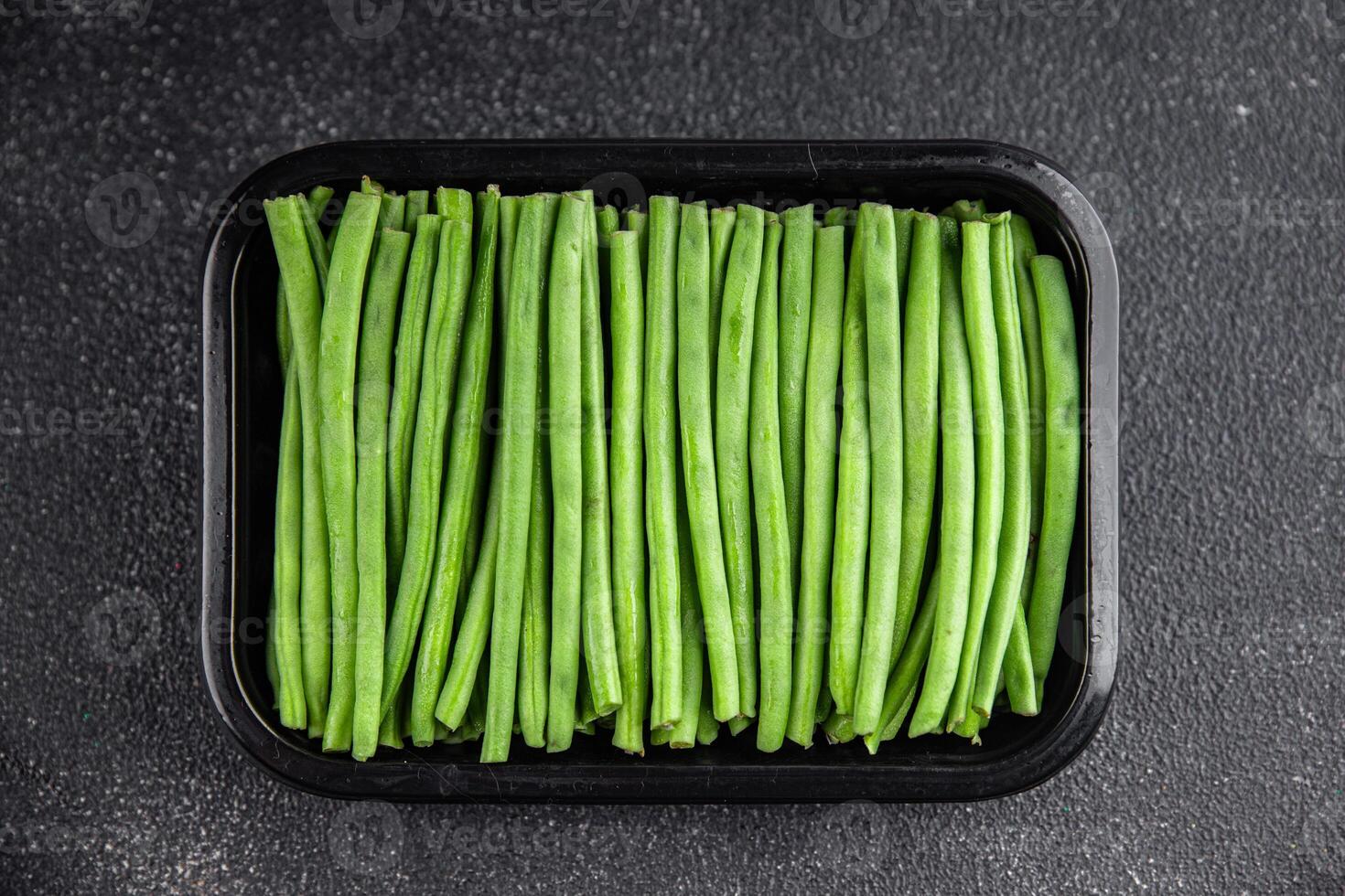 green beans fresh vegetable string bean fresh meal food snack on the table copy space food background rustic top view photo