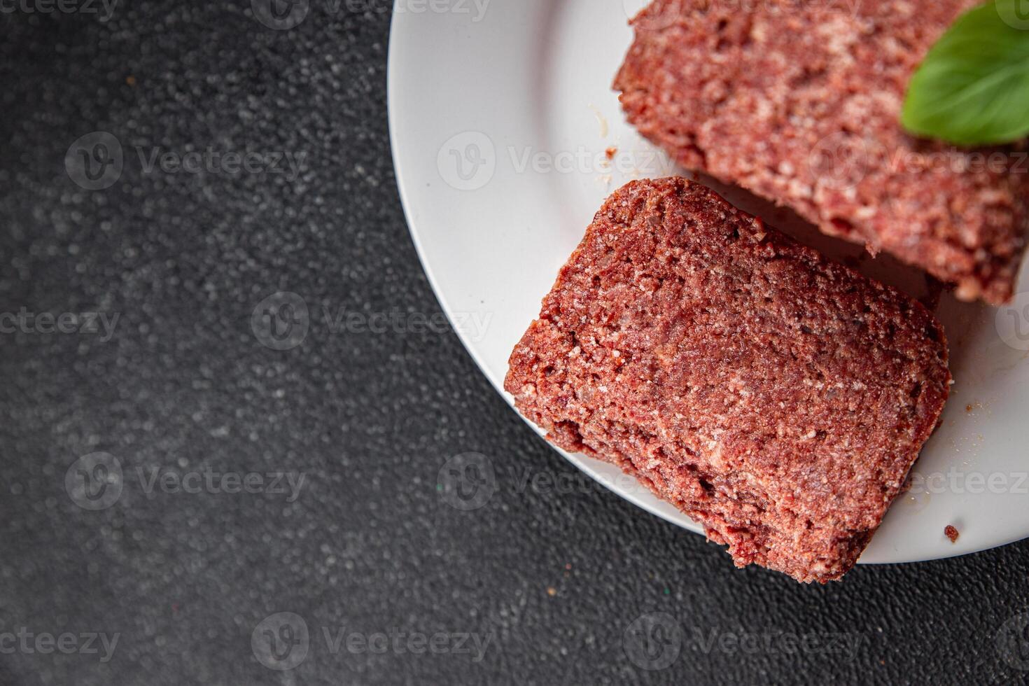 ham spam luncheon canned meat fresh meal food snack on the table copy space foodbackground rustic top view photo