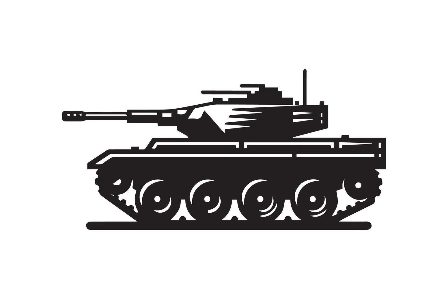 Tank icon on white background vector
