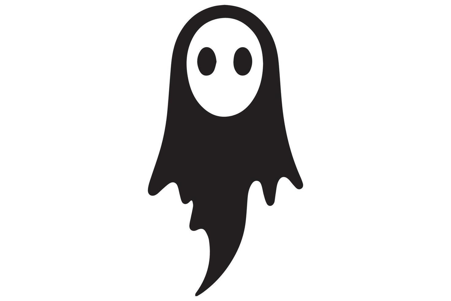 A ghost icon on a white background vector