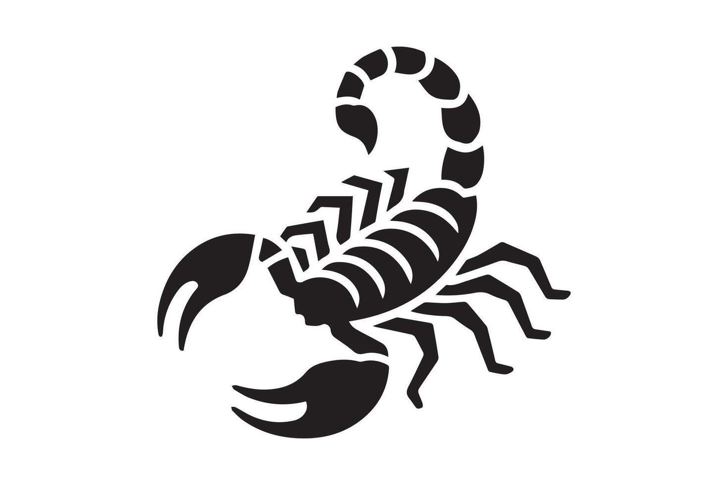 Scorpion icon on white background vector