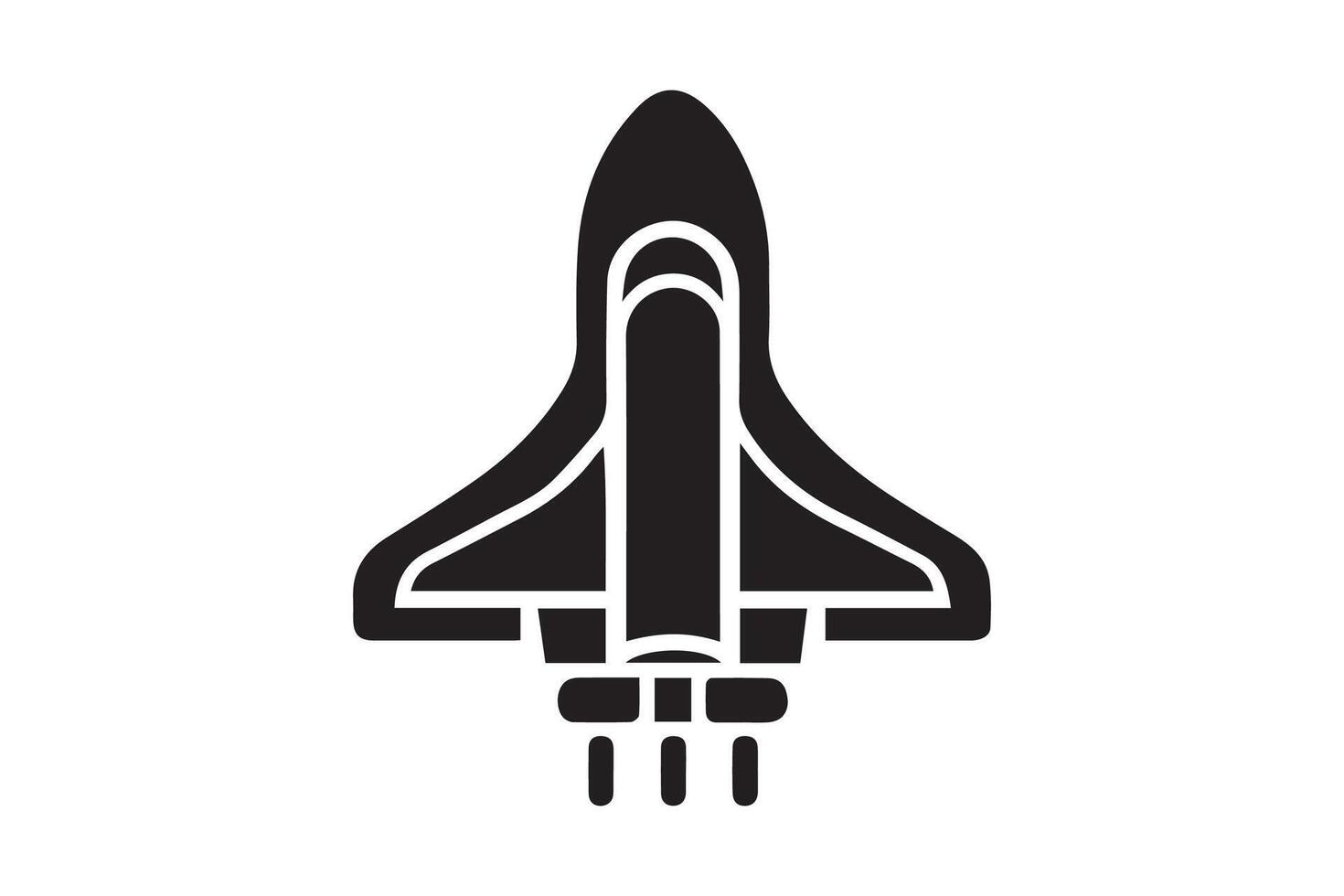 Space shuttle icon illustration vector