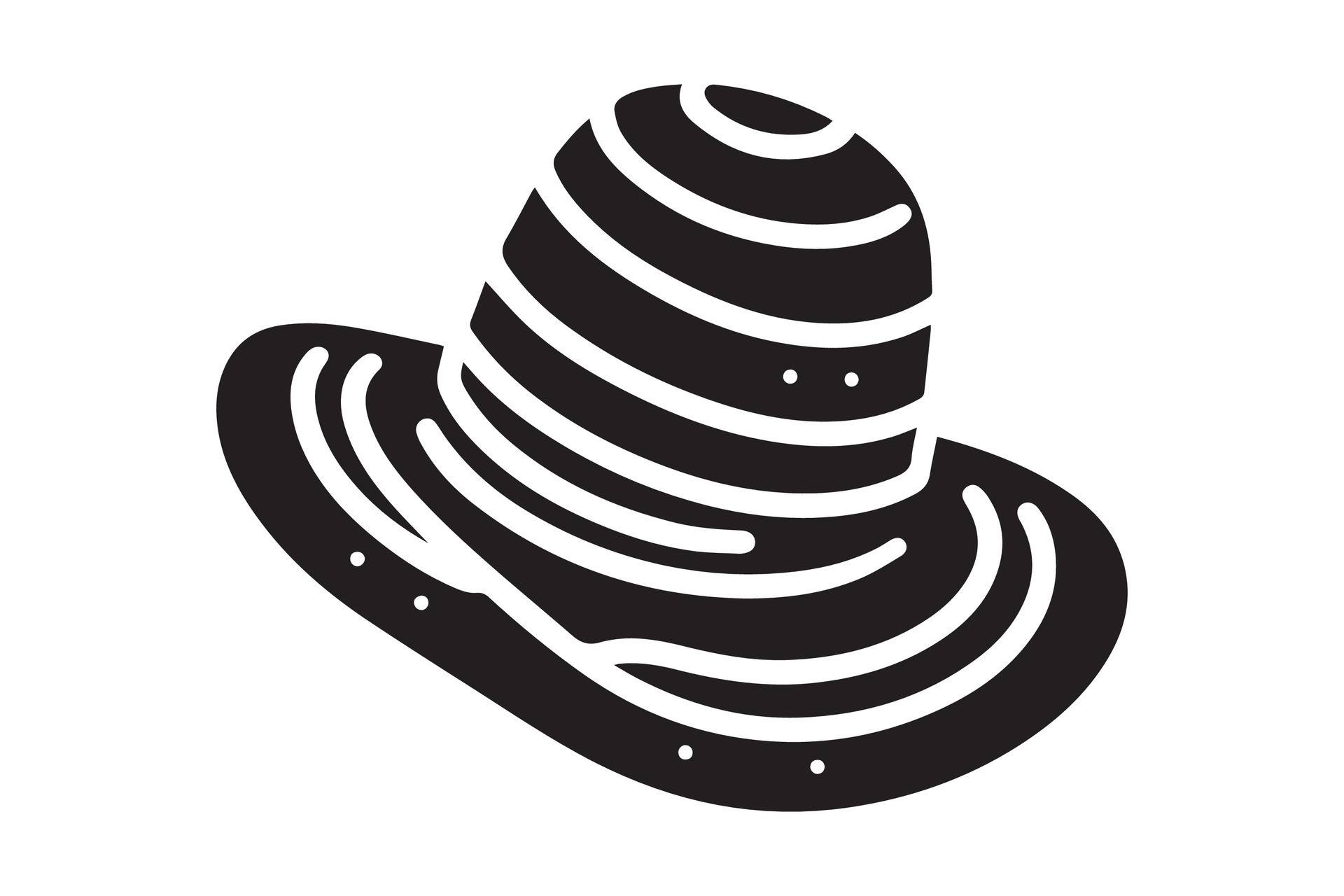 A black and white illustration of a hat 50028962 Vector Art at Vecteezy