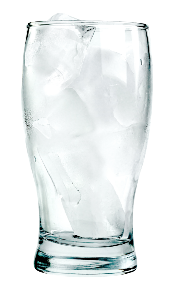 ice cubes in glass isolated png