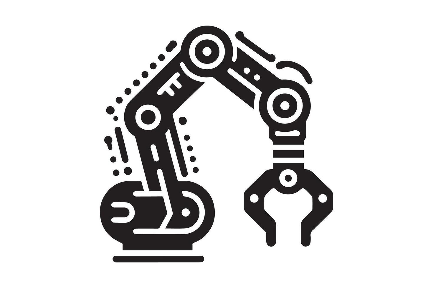 Robotic arm robot icon, industrial robot, industrial robot, industrial robot, robot, industrial robot vector