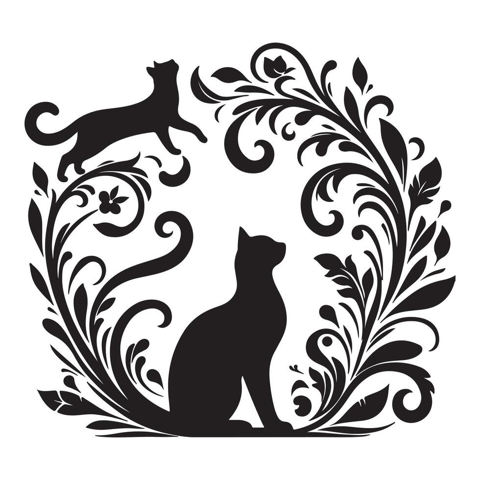 International Cat Day Typography vector