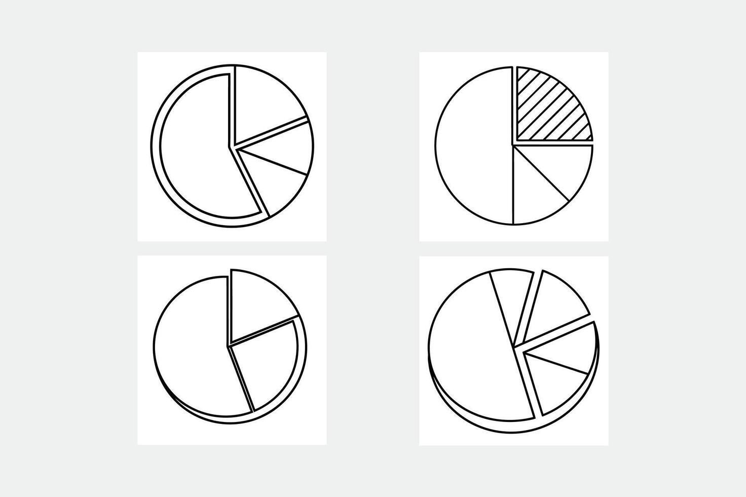 handsaw pie chart data icon illustration vector
