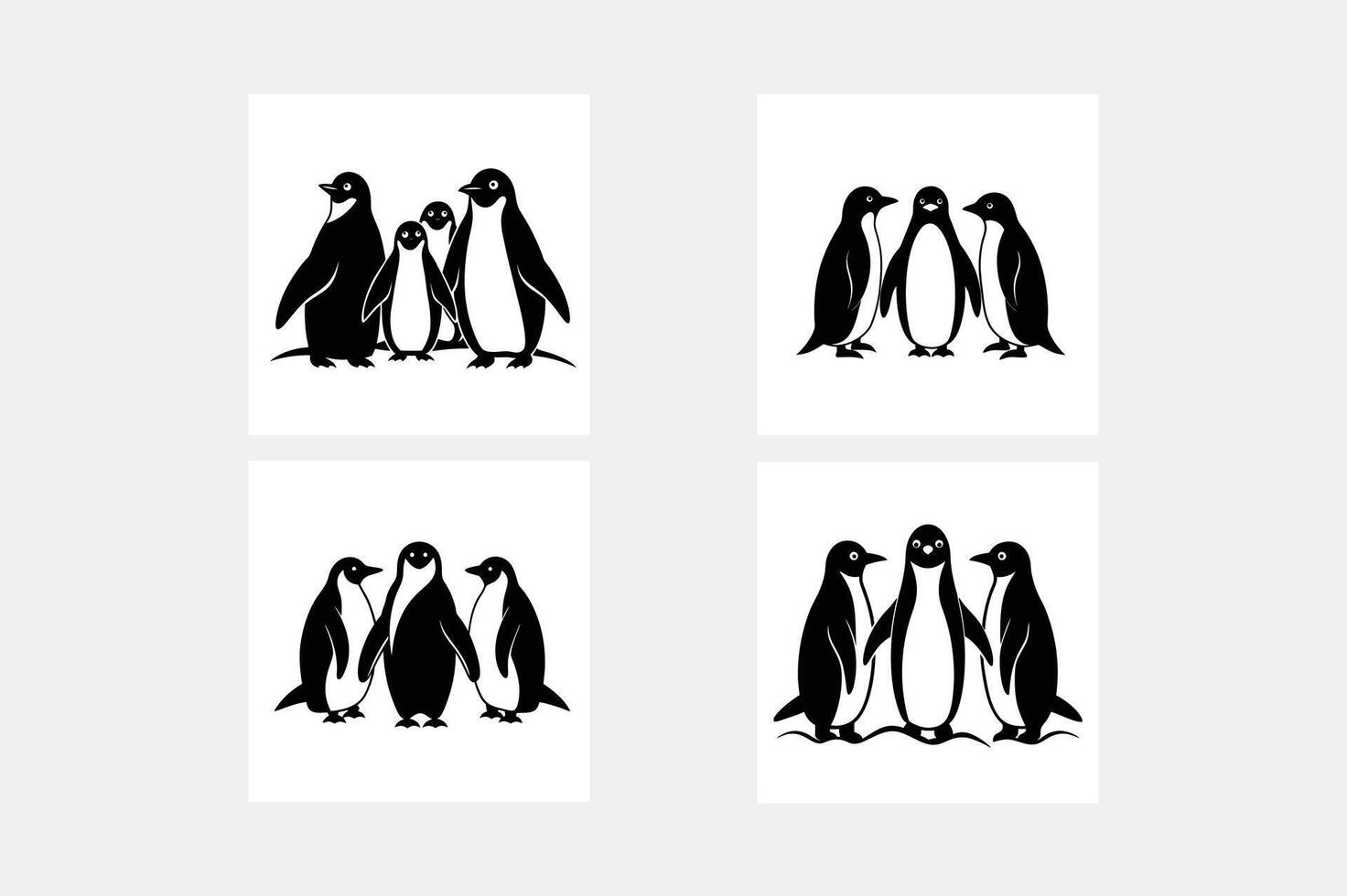Flat logo, Modern, Company logo, Minimalistic logo futuristic, penguin, bird, peace, vintage logo, vector