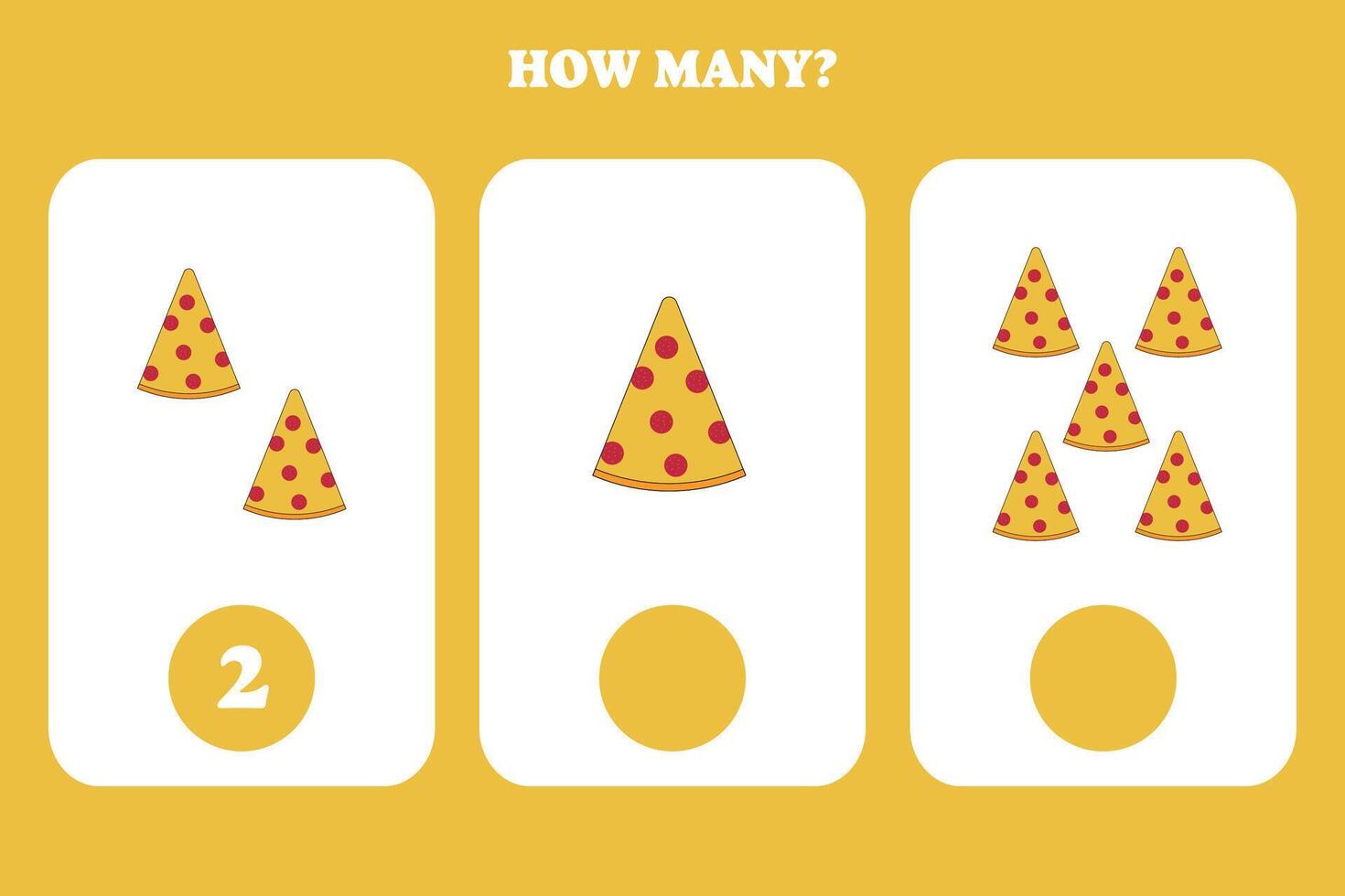 How many pizza slices are there vector