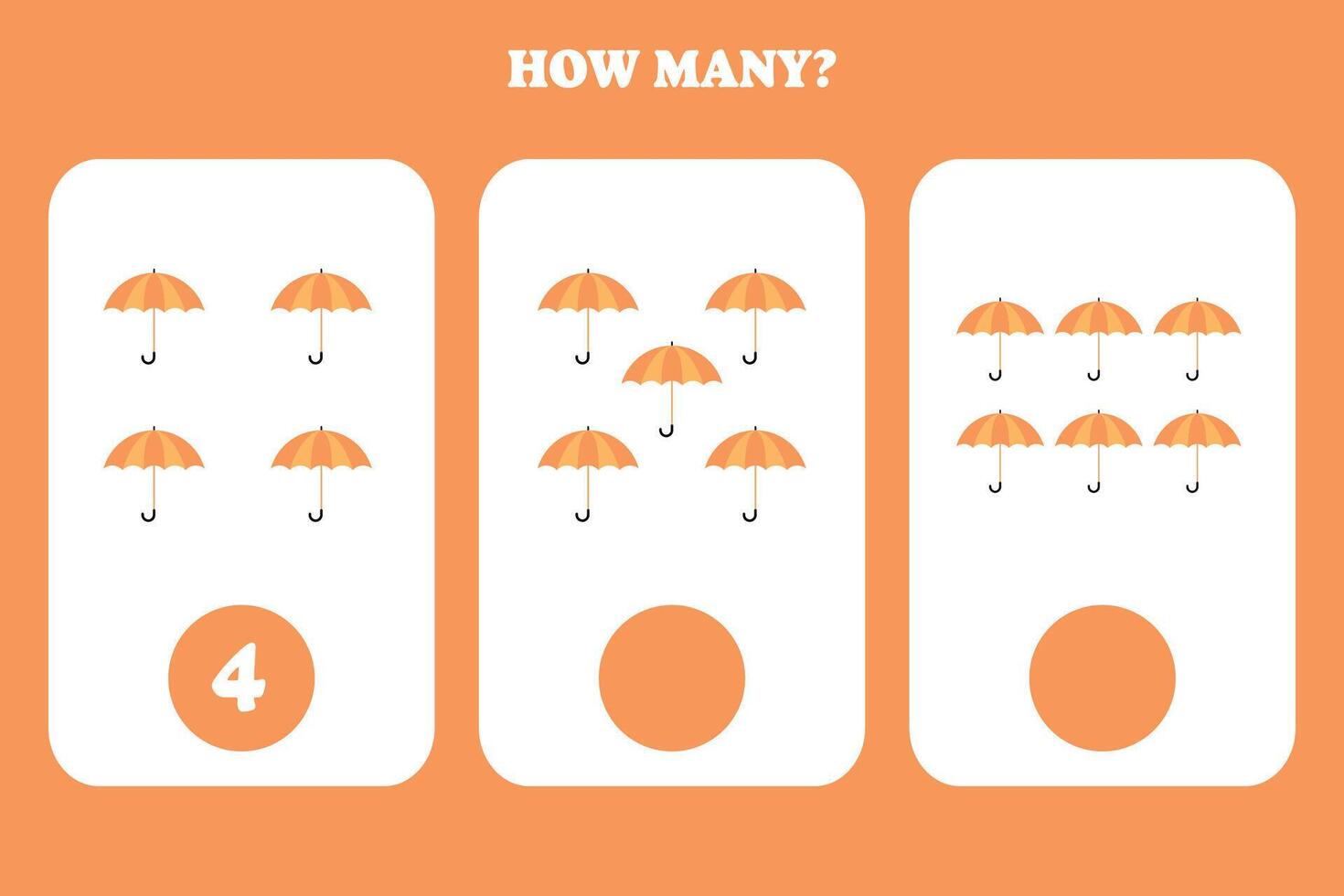 How many umbrellas are in this picture vector