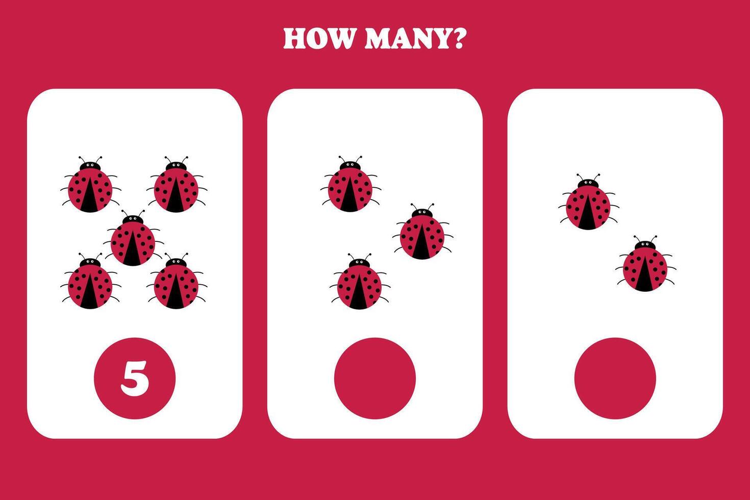How many ladybugs are in this picture vector