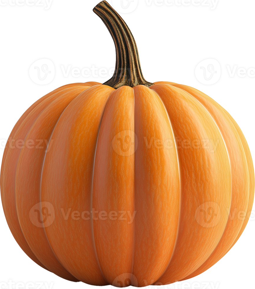 Pumpkin Vegetable isolated, Pumpkin Squash Clipart, Fresh orange pumpkin Illustration png
