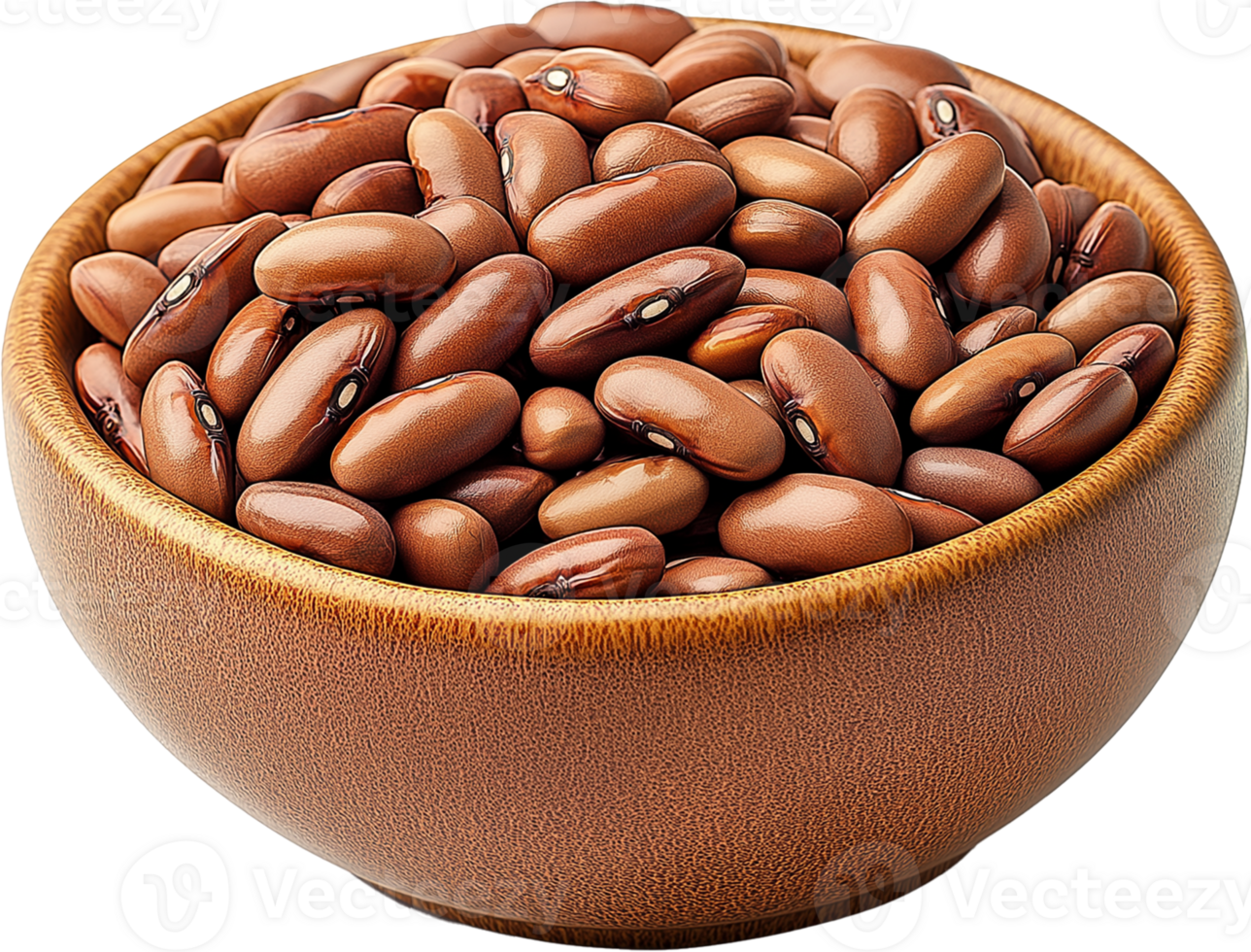 Velvet bean vegetable isolated, Tropical Legume Clipart - Velvet Bean seeds with bowl illustration png