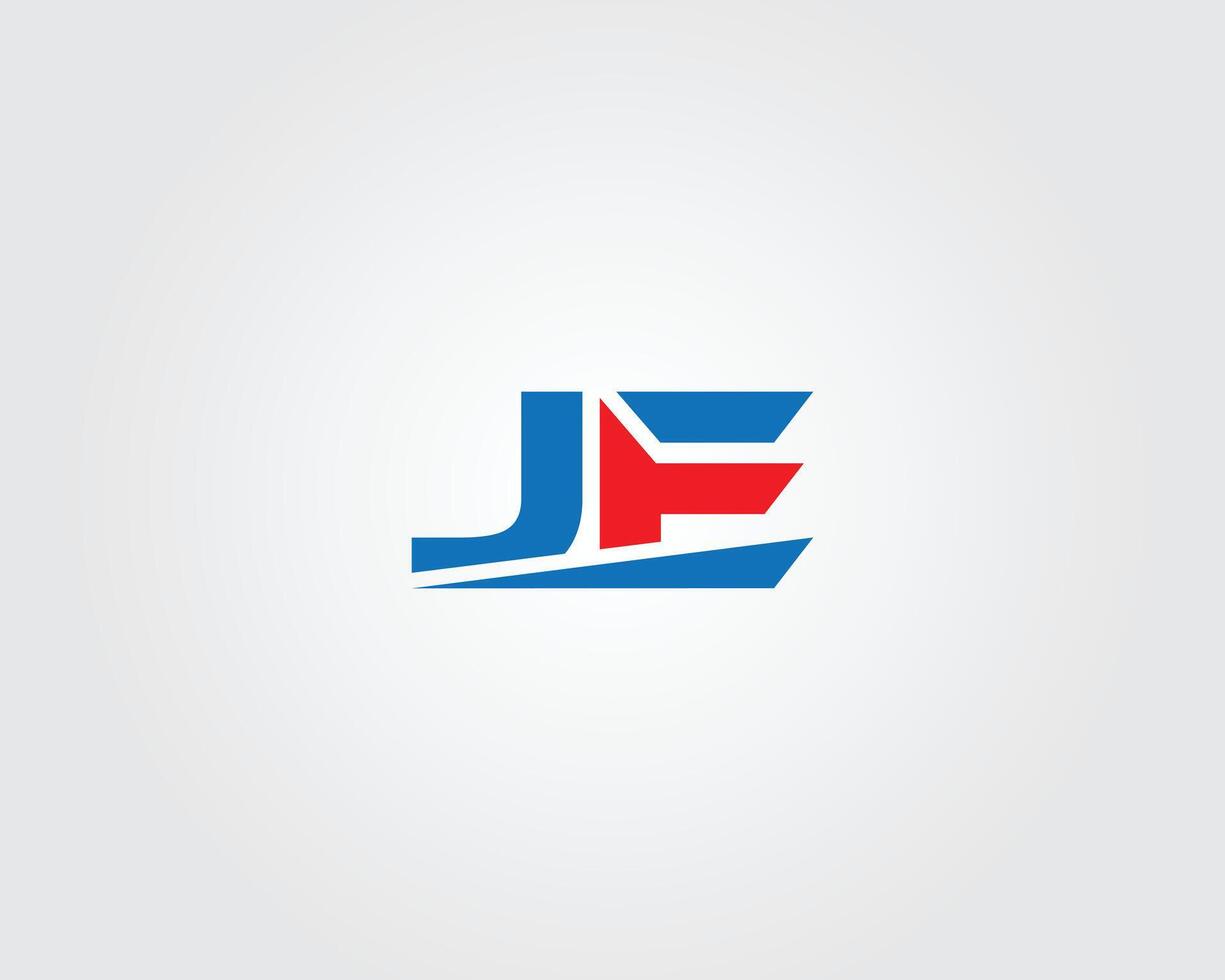 JE Alphabets Letters Logo Design Monogram Template. vector
