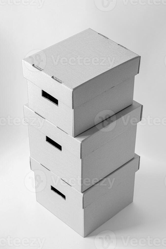 Blank White Cardboard Package Box Mocku Blank Image Box Mockup Blank Mockup photo