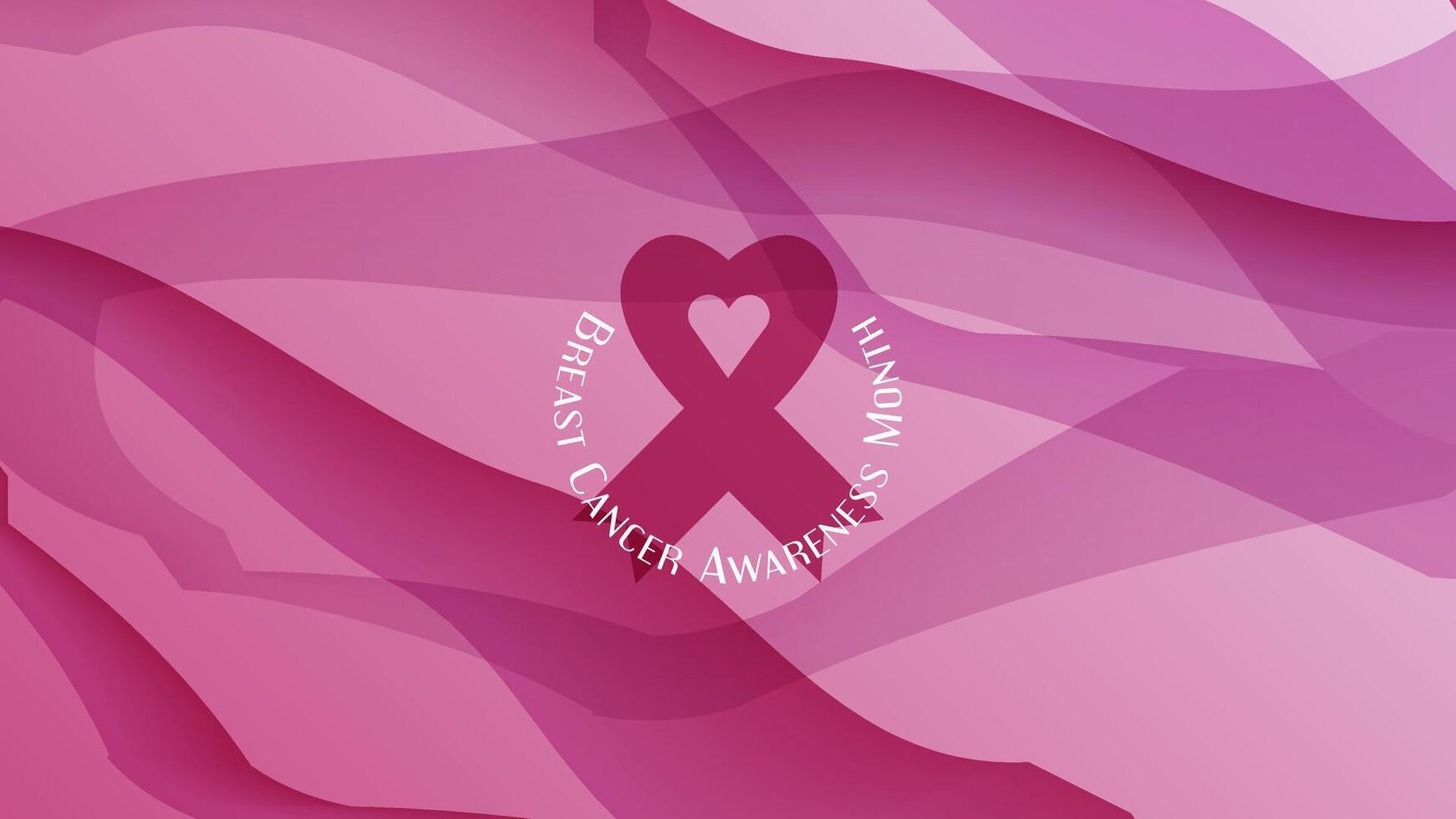 A vibrant abstract background featuring soft gradients of pink and deep pink, symbolizing breast cancer awareness. The design evokes hope and solidarity with a modern, clean aesthetic. vector