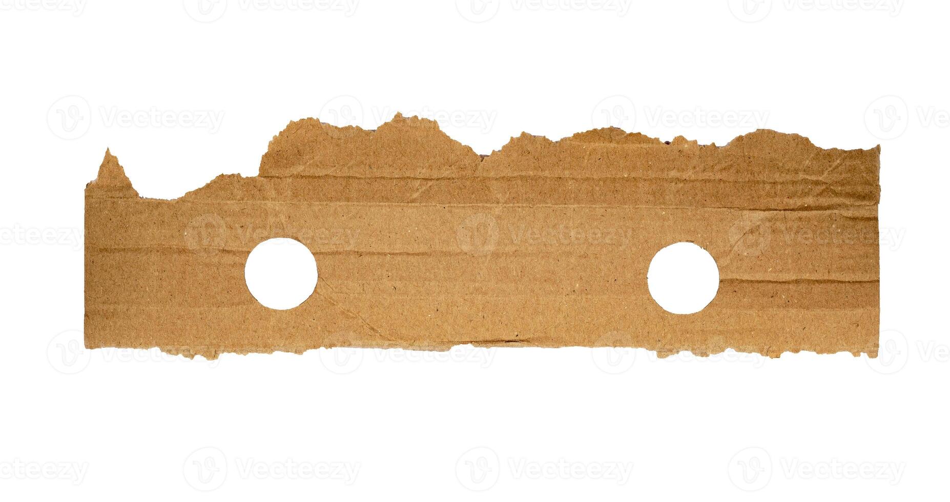 Old Ripped paper. Carton Piece, Ripped Kraft Paper Wallpaper, photo