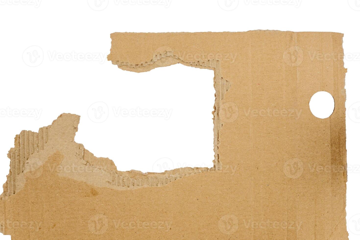 Old Ripped paper. Carton Piece, Ripped Kraft Paper Wallpaper, photo