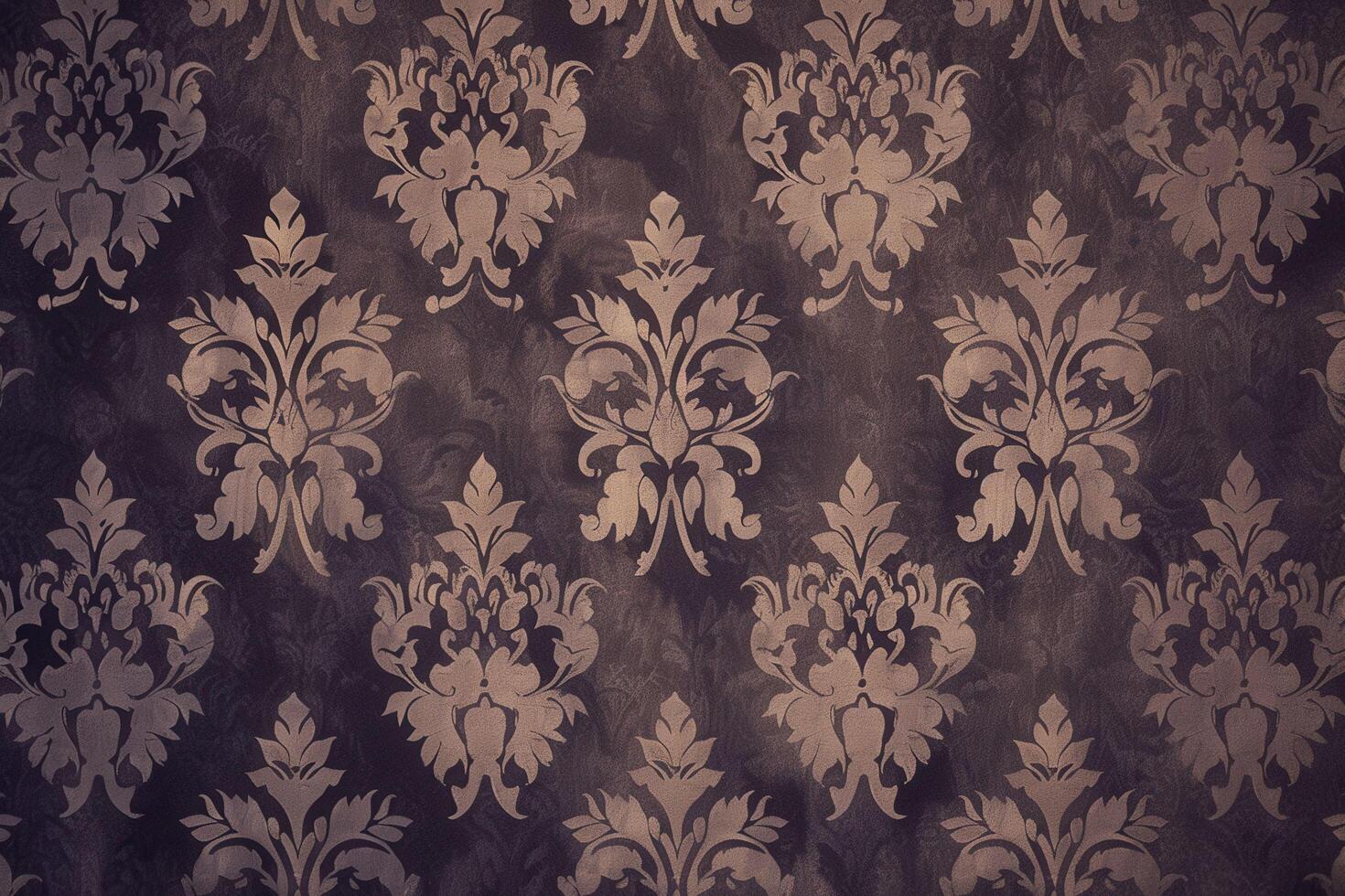 Damask texture background features intricate, symmetrical patterns woven into fabric, often with a rich, luxurious feel photo