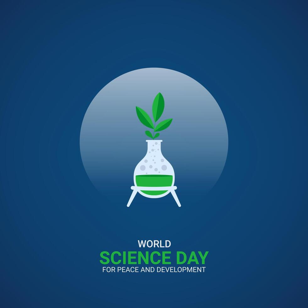 World Science Day for Peace and Development vector