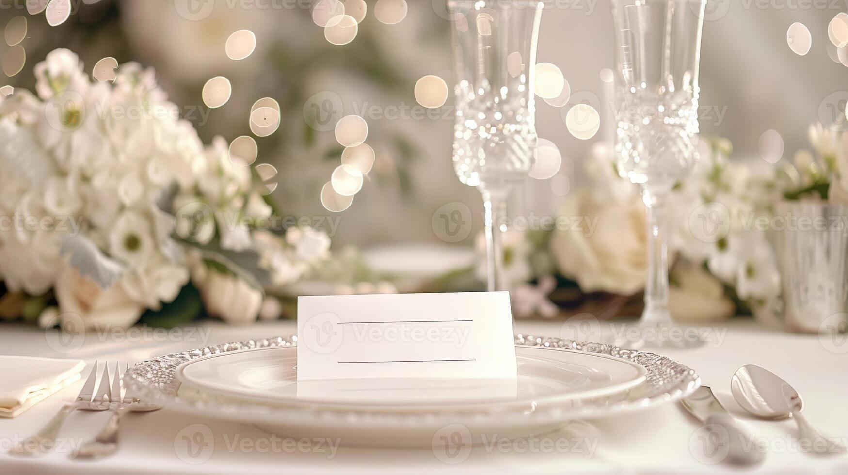 A beautifully arranged table features fine china, shimmering glassware, and fresh flowers, creating a romantic atmosphere perfect for a special gathering photo