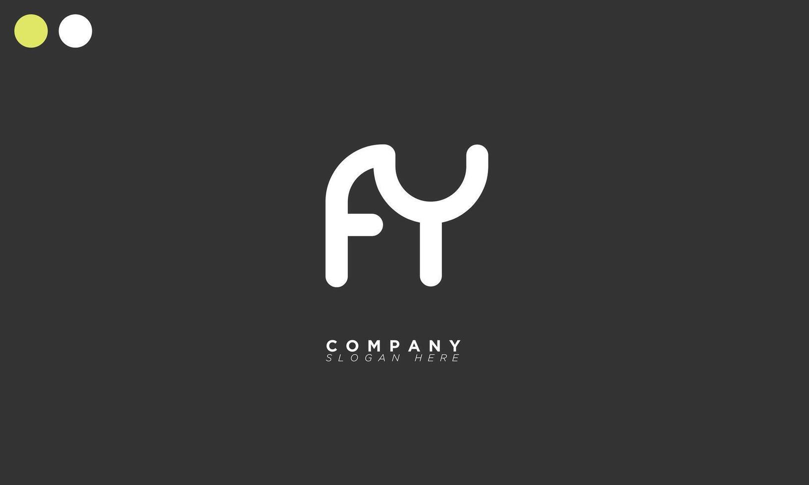 FY Alphabet letters Initials Monogram logo vector