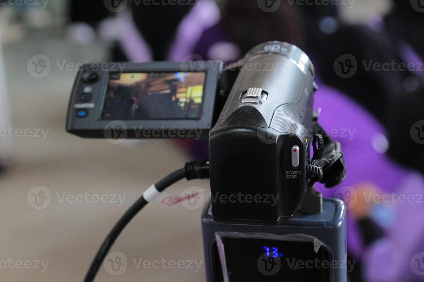 Camcorder or handycam close view photo