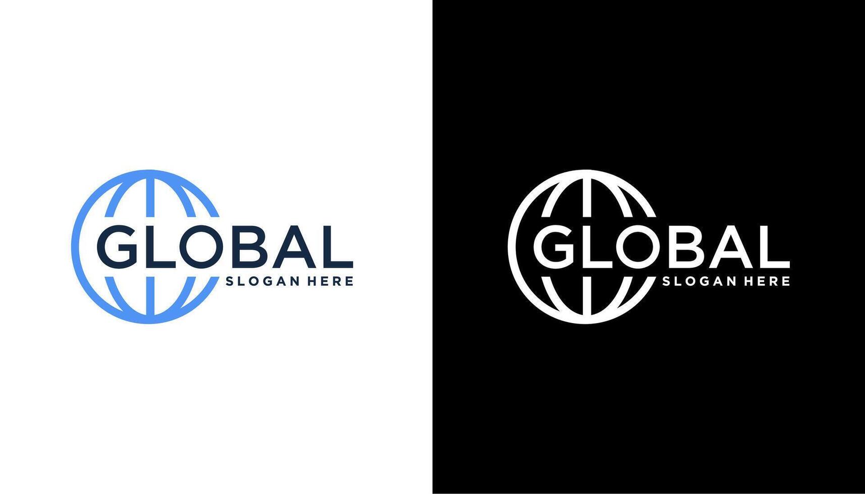 global business logo design template vector