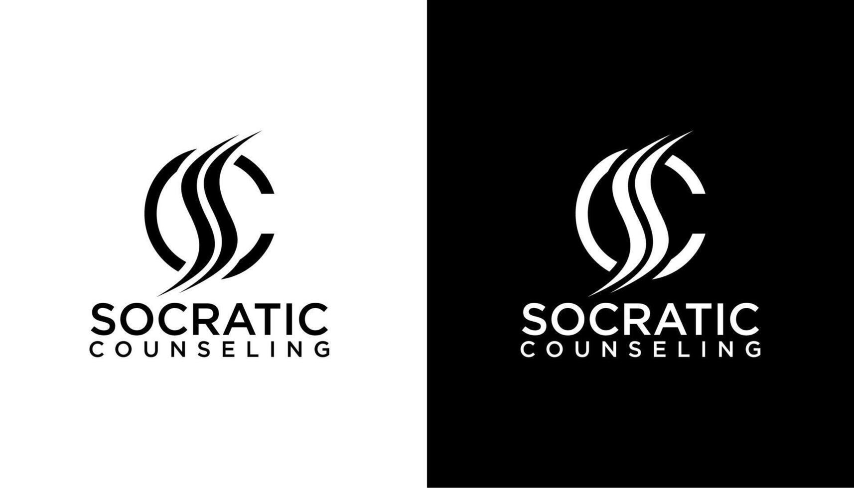 Initial Letter SC Logo Design Template vector