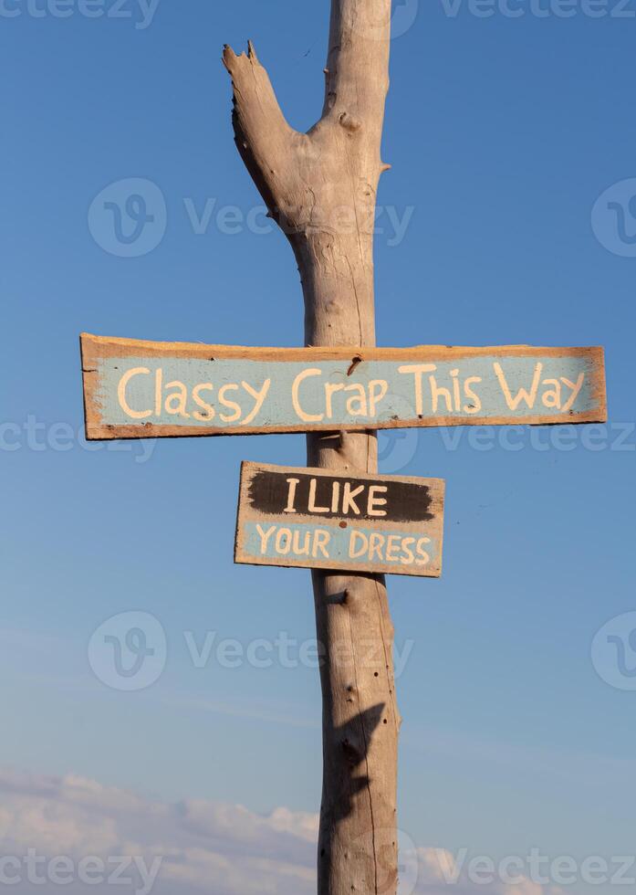 Wooden signs with motivational quotes, inspiration and ideas, decoration for cafe photo