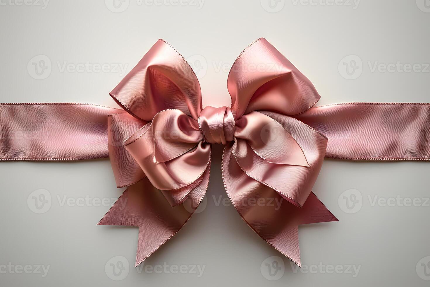 Elegant Pink Satin Ribbon Bow for Gift Wrapping, Craft Projects, and Decorations photo