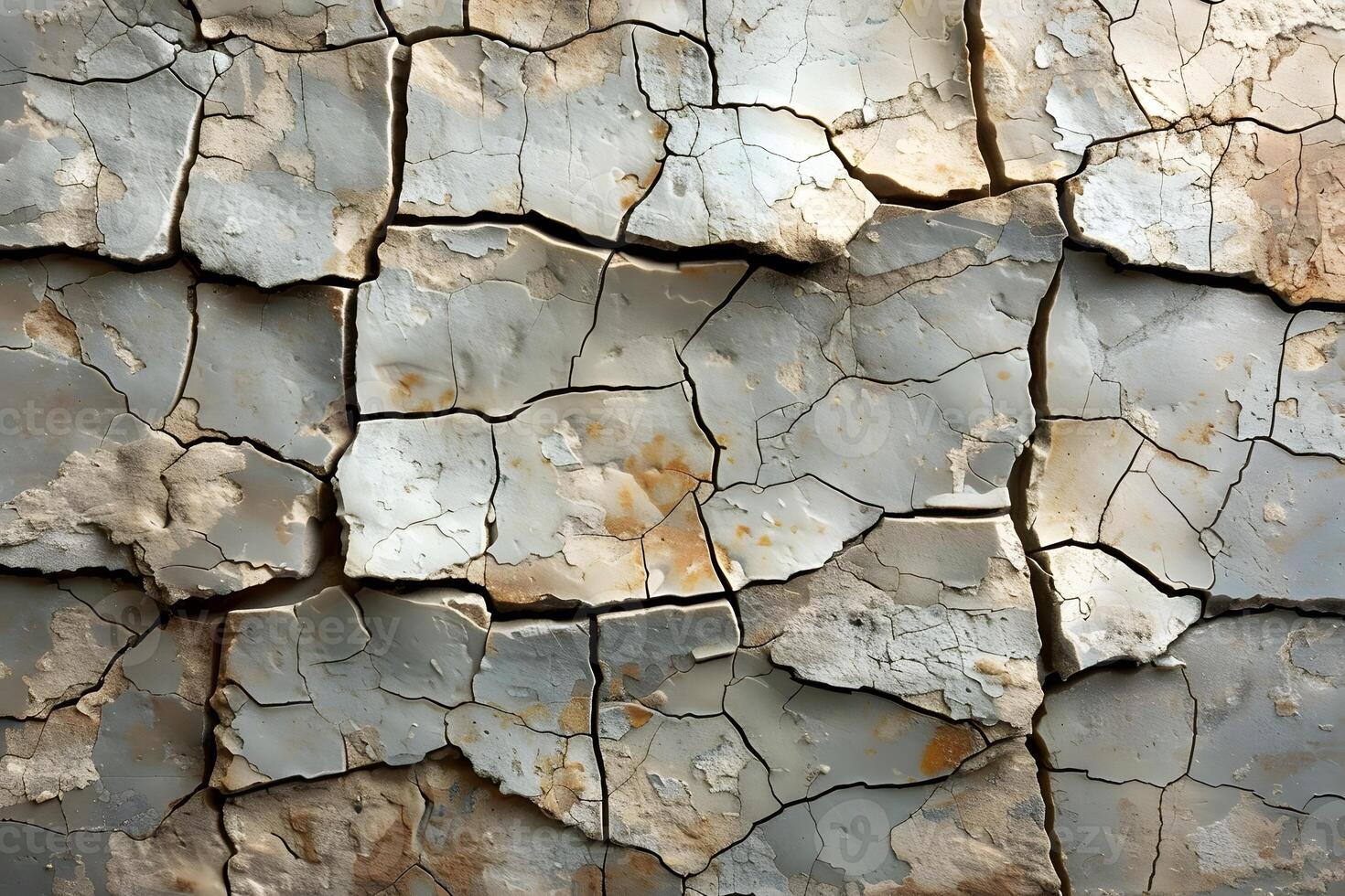 Abstract Weathered Texture Cracked Peeling Paint on Aged Wall Surface for Design, Poster, Print photo
