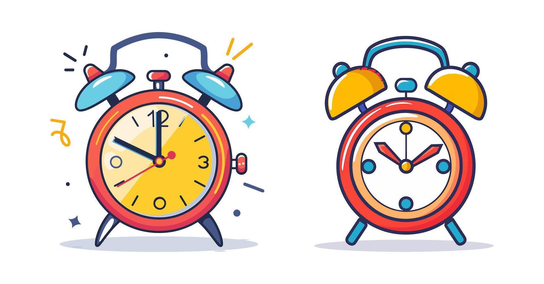 illustration of an alarm clock vector
