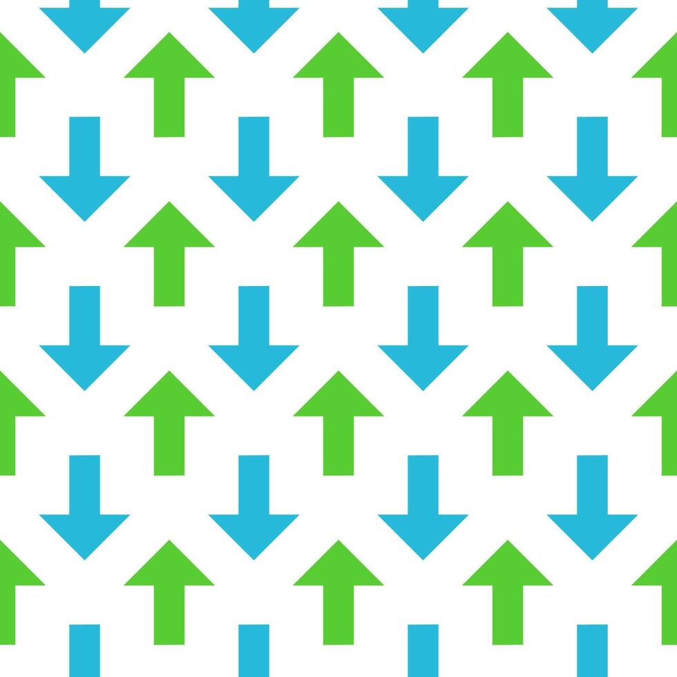 Green blue arrow seamless pattern vector