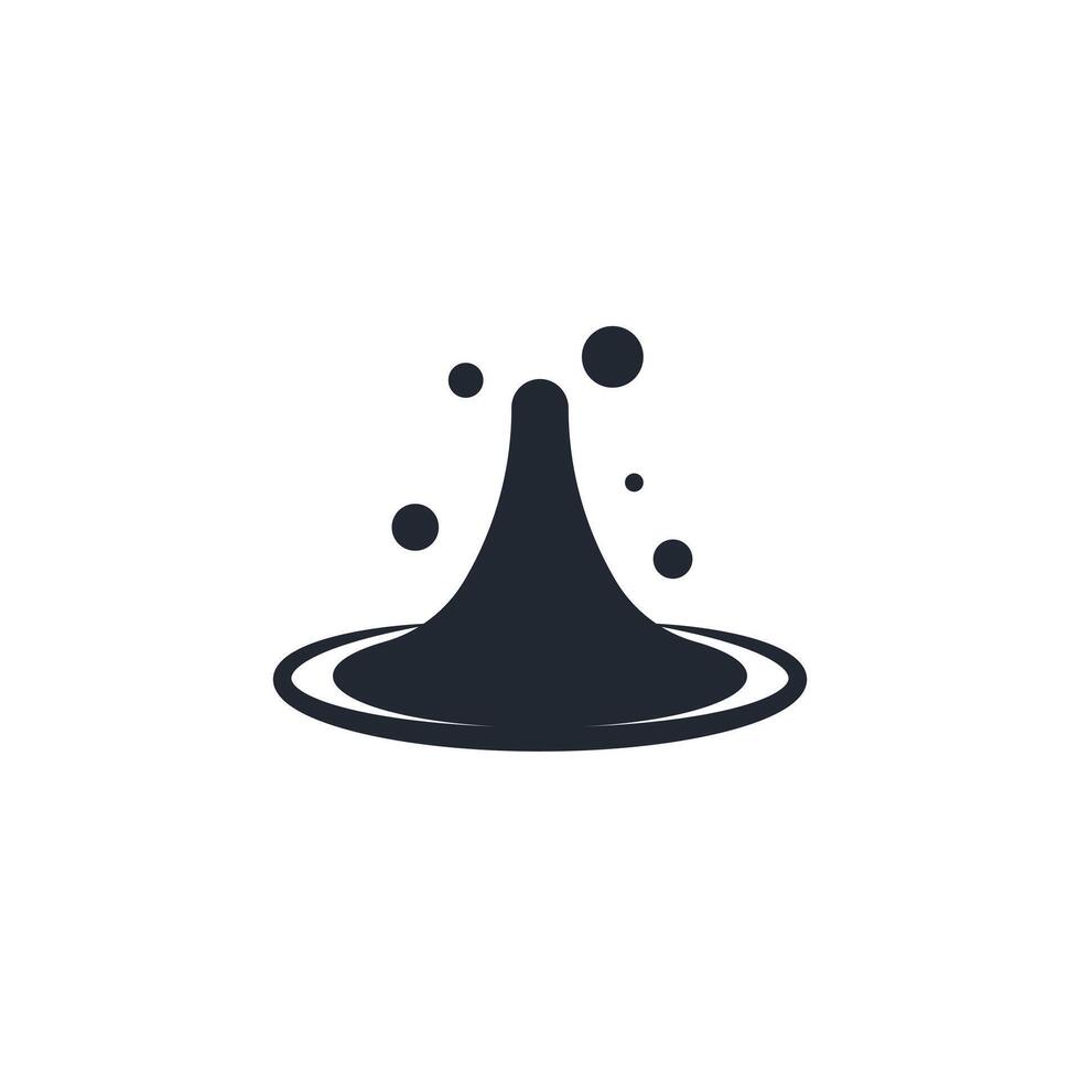 Icon water or ink splash with blank background vector