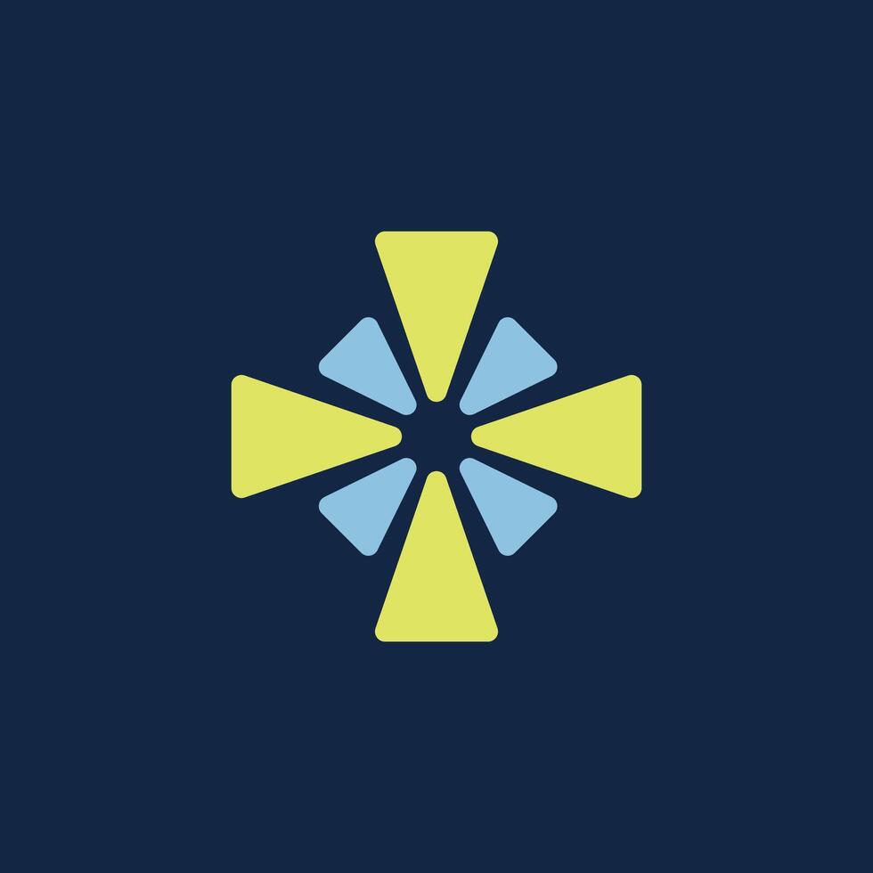 Logo target hit unique design with blank background vector